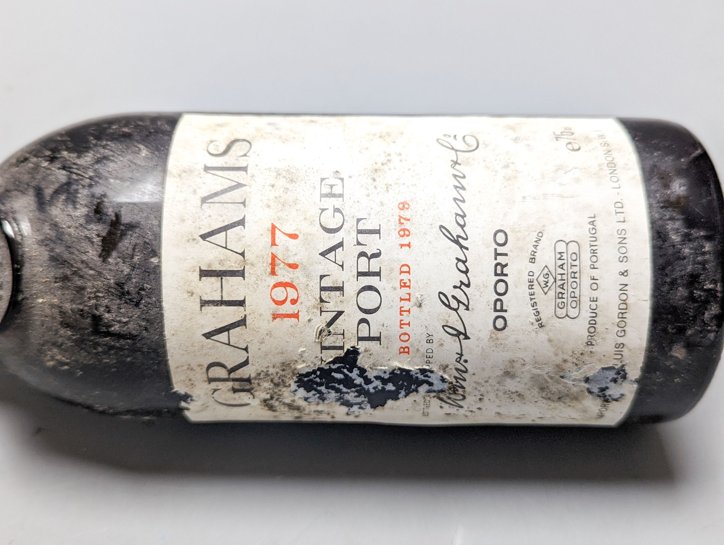 One bottle of Grahams 1977 vintage port